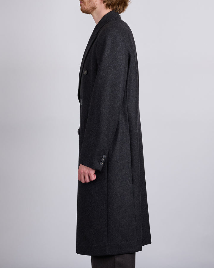 Our Legacy Whale Coat Water Repellent Melton Wool Granite