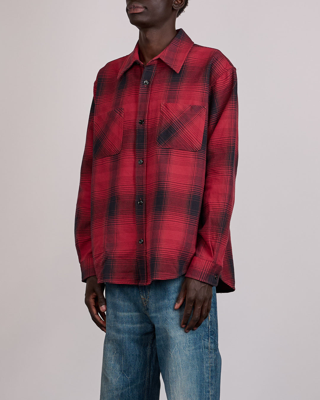Our Legacy Whoppin Button Shirt Bison Check Ranch Cotton