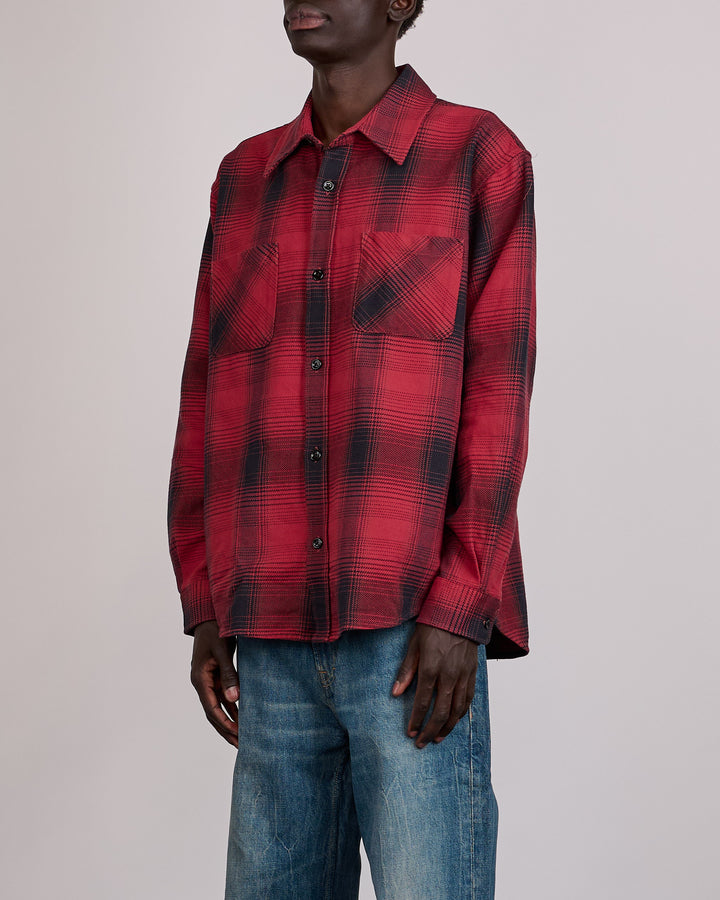 Our Legacy Whoppin Button Shirt Bison Check Ranch Cotton