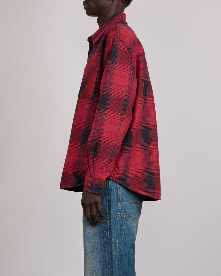 Our Legacy Whoppin Button Shirt Bison Check Ranch Cotton