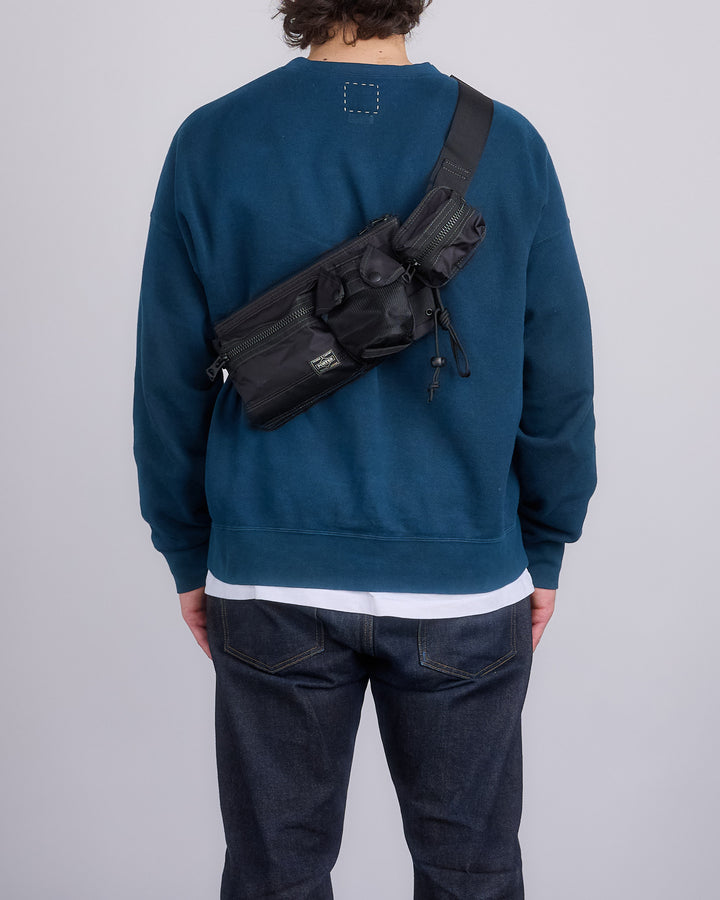 Porter All Waist Bag With Pouches Black