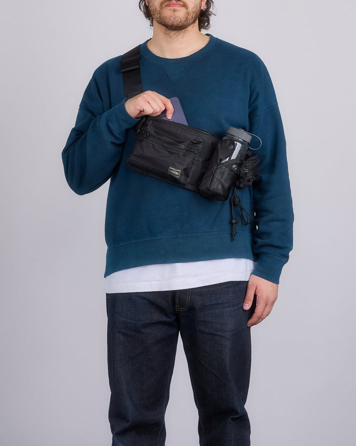 Porter All Waist Bag With Pouches Black