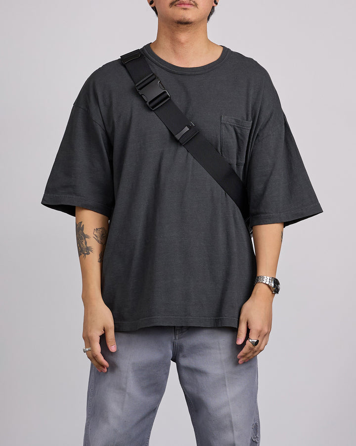 Porter Aloof Leather Waist Bag Black