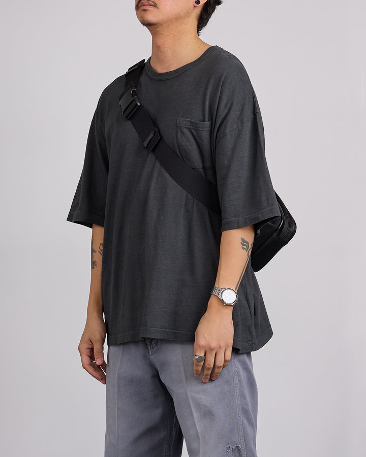 Porter Aloof Leather Waist Bag Black