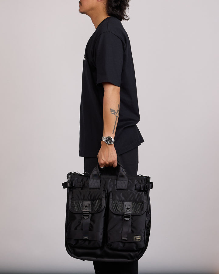 Porter Bounce Helmet Tote Bag Black
