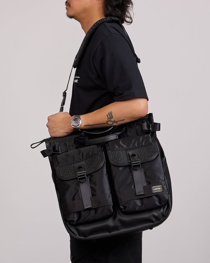 Porter Bounce Helmet Tote Bag Black