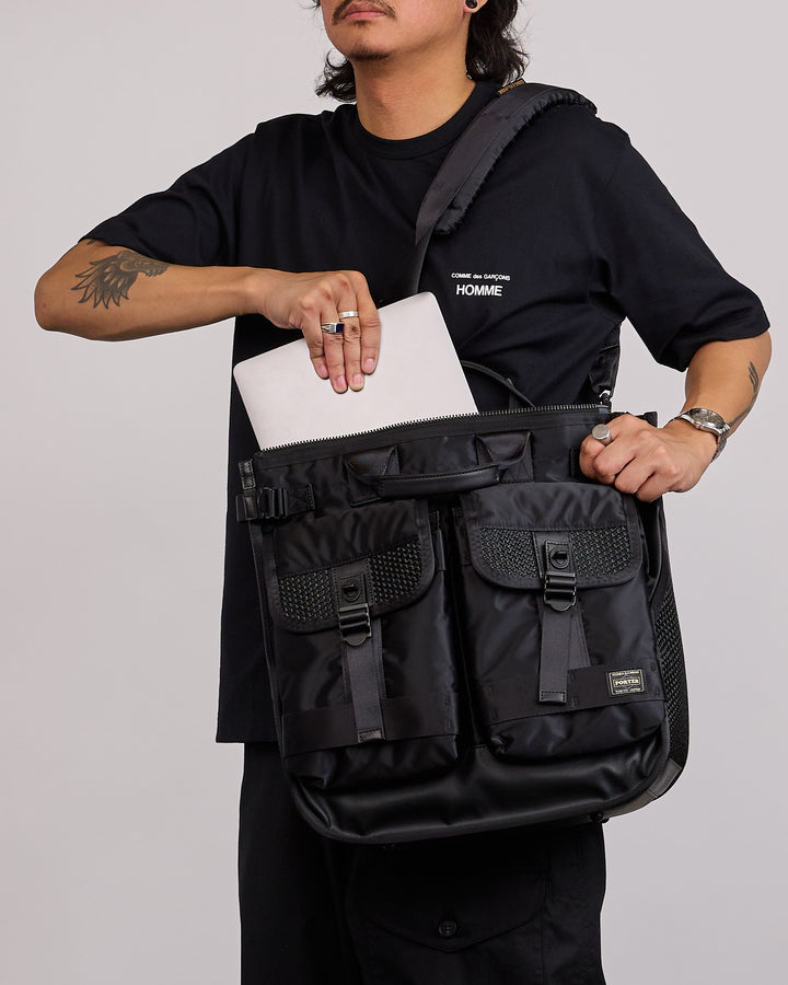 Porter Bounce Helmet Tote Bag Black
