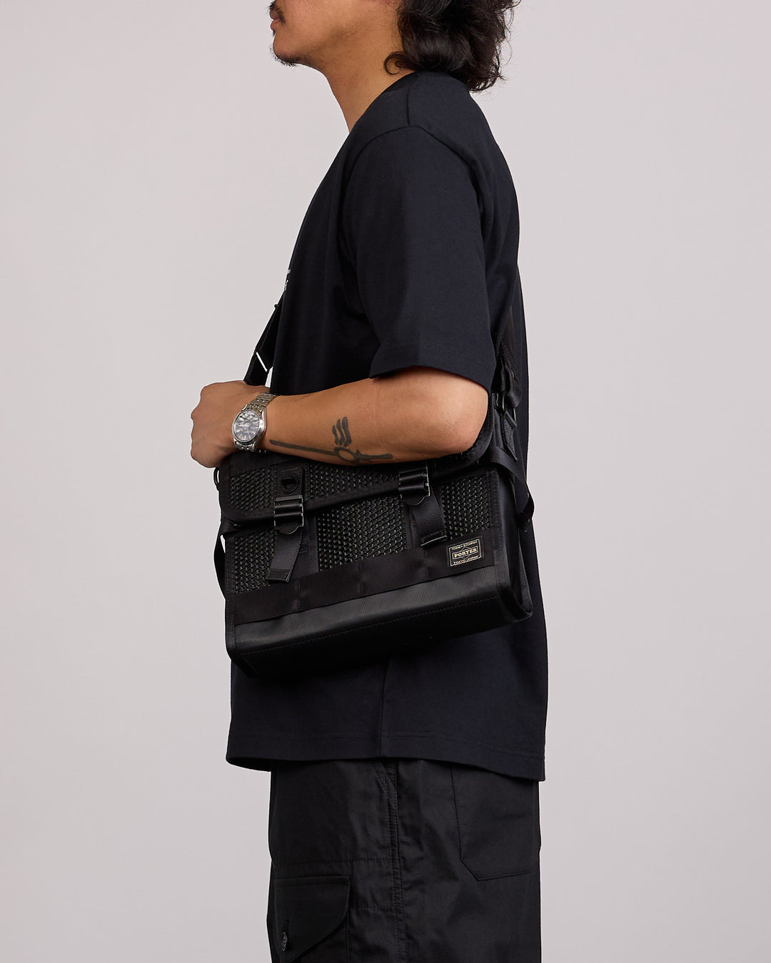 Porter Bounce Shoulder Bag Black