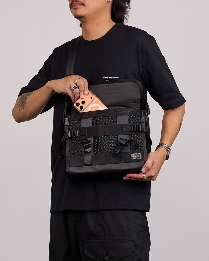 Porter Bounce Shoulder Bag Black