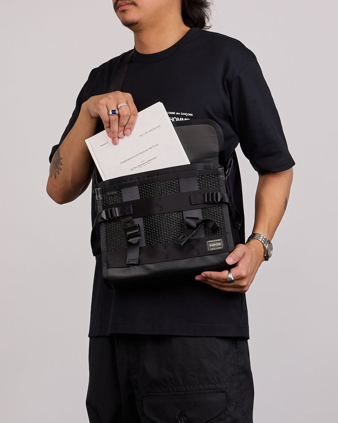 Porter Bounce Shoulder Bag Black