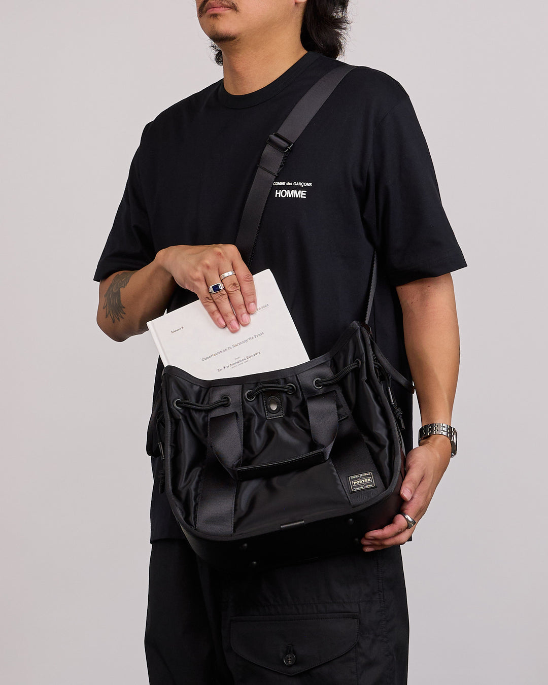 Porter Bounce Tote Bag Black