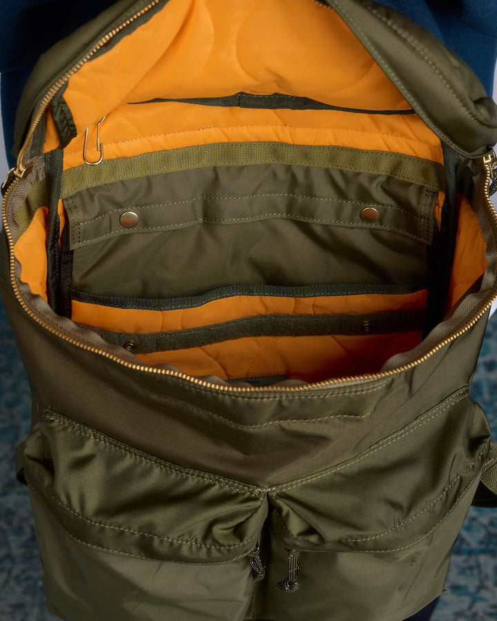 Porter Force Daypack Dual Front Pocket Olive Drab