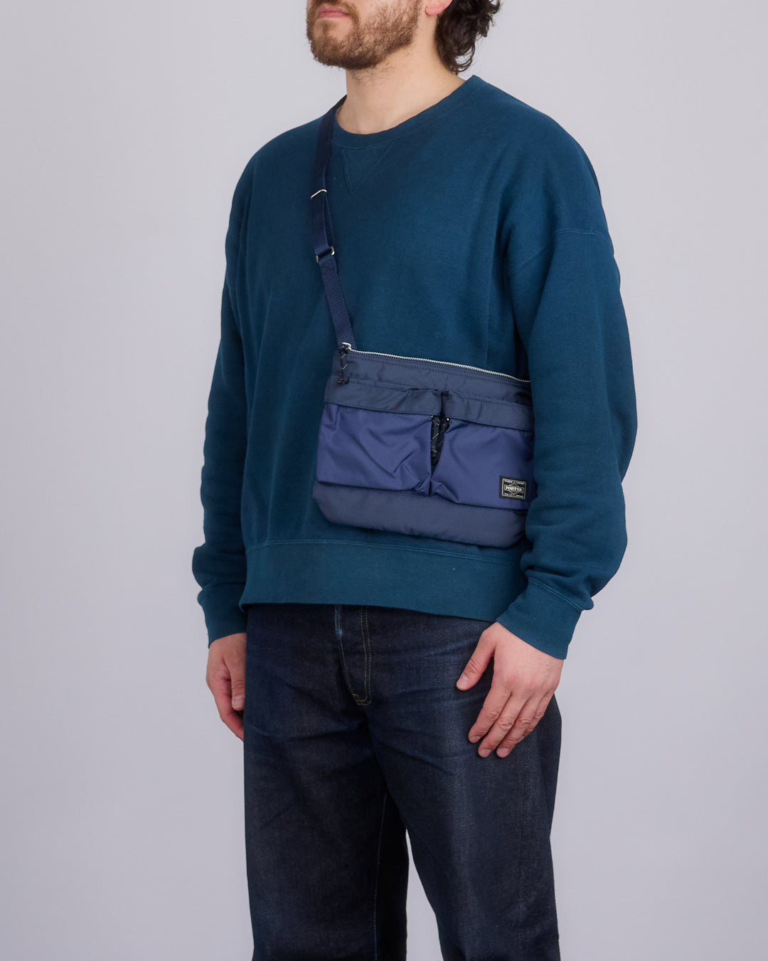 Porter Force Shoulder Bag Navy