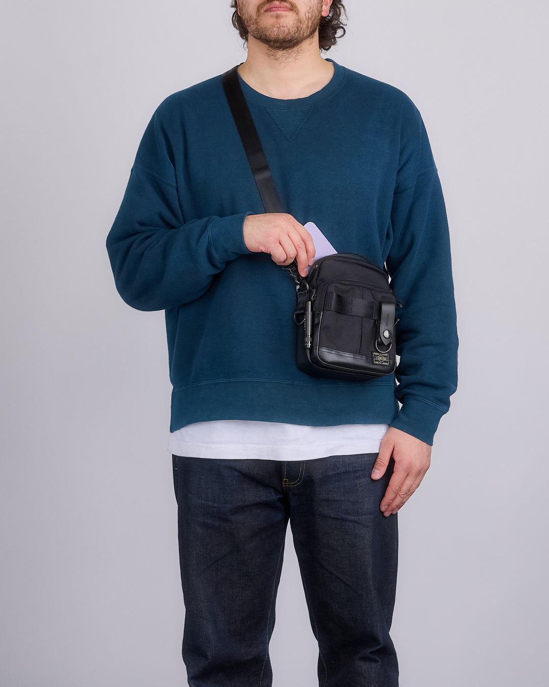 Porter Force Shoulder Bag Navy