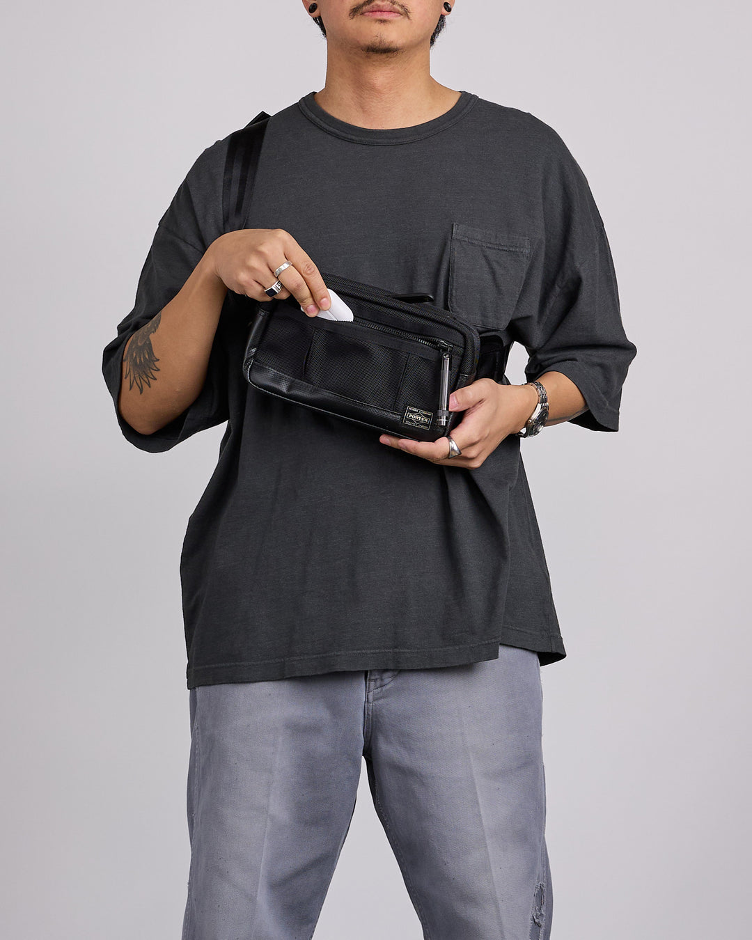 Porter Heat Waist Bag Black