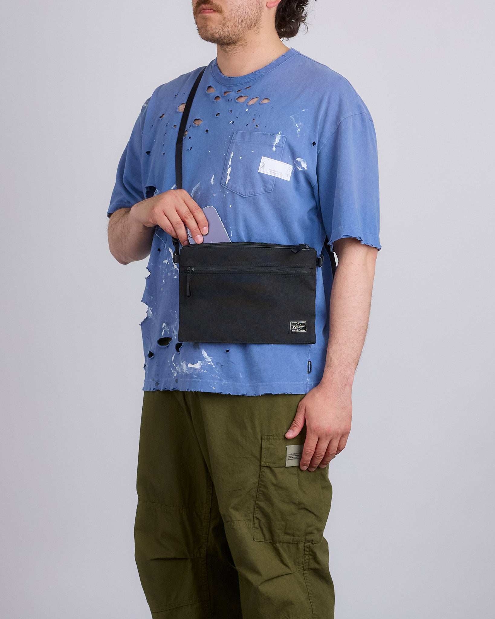 バッグ PORTER HYBRID SACOCHE Porter Hybrid Sacoche Bag Black – LESS 17