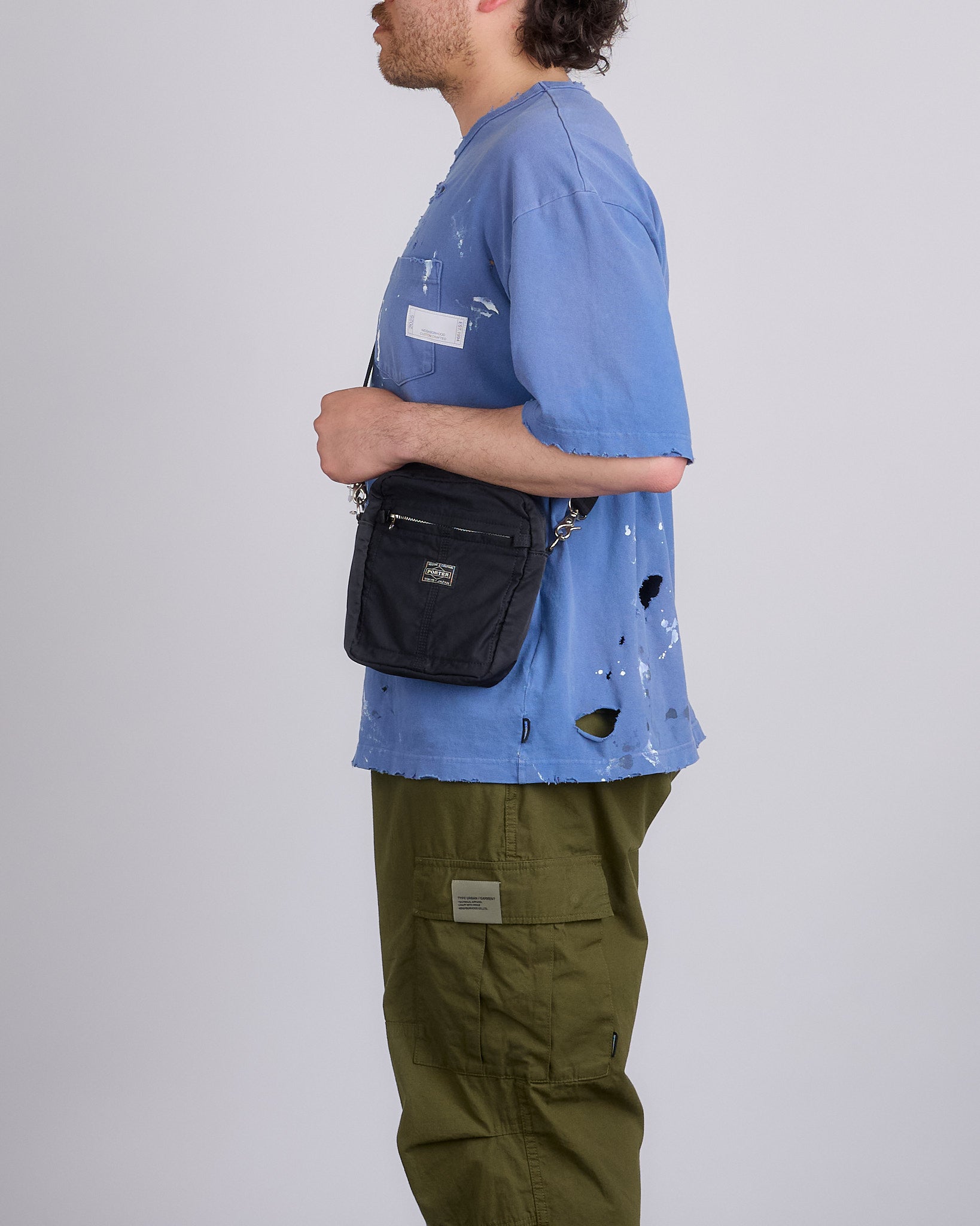 美品★PORTER / VERTICAL SHOULDER BAG Porter Mile Vertical Shoulder Bag Black – LESS 17