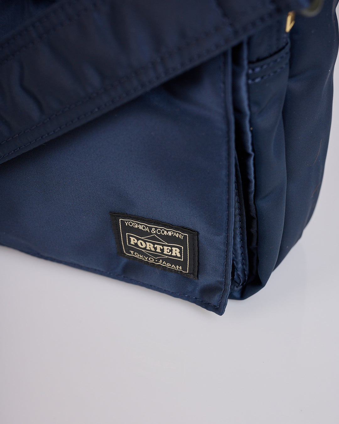 Porter Tanker Vertical Bag Iron Blue