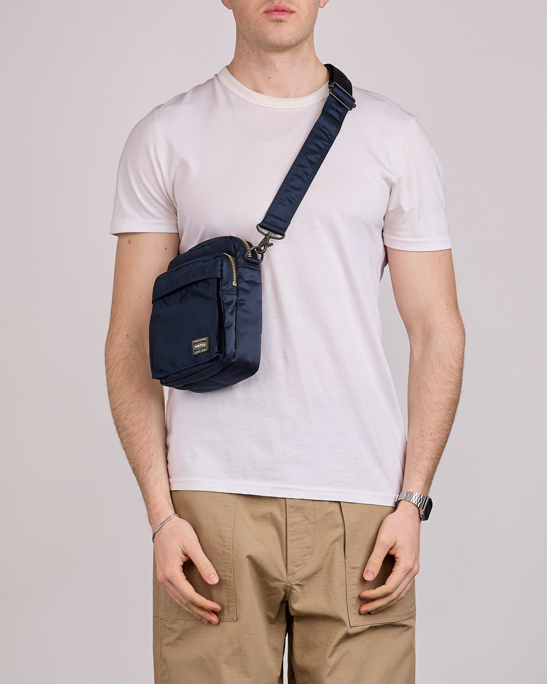 Porter Tanker Vertical Bag Iron Blue