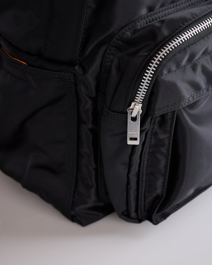 Porter Tanker Zip Front Pocket Daypack Black