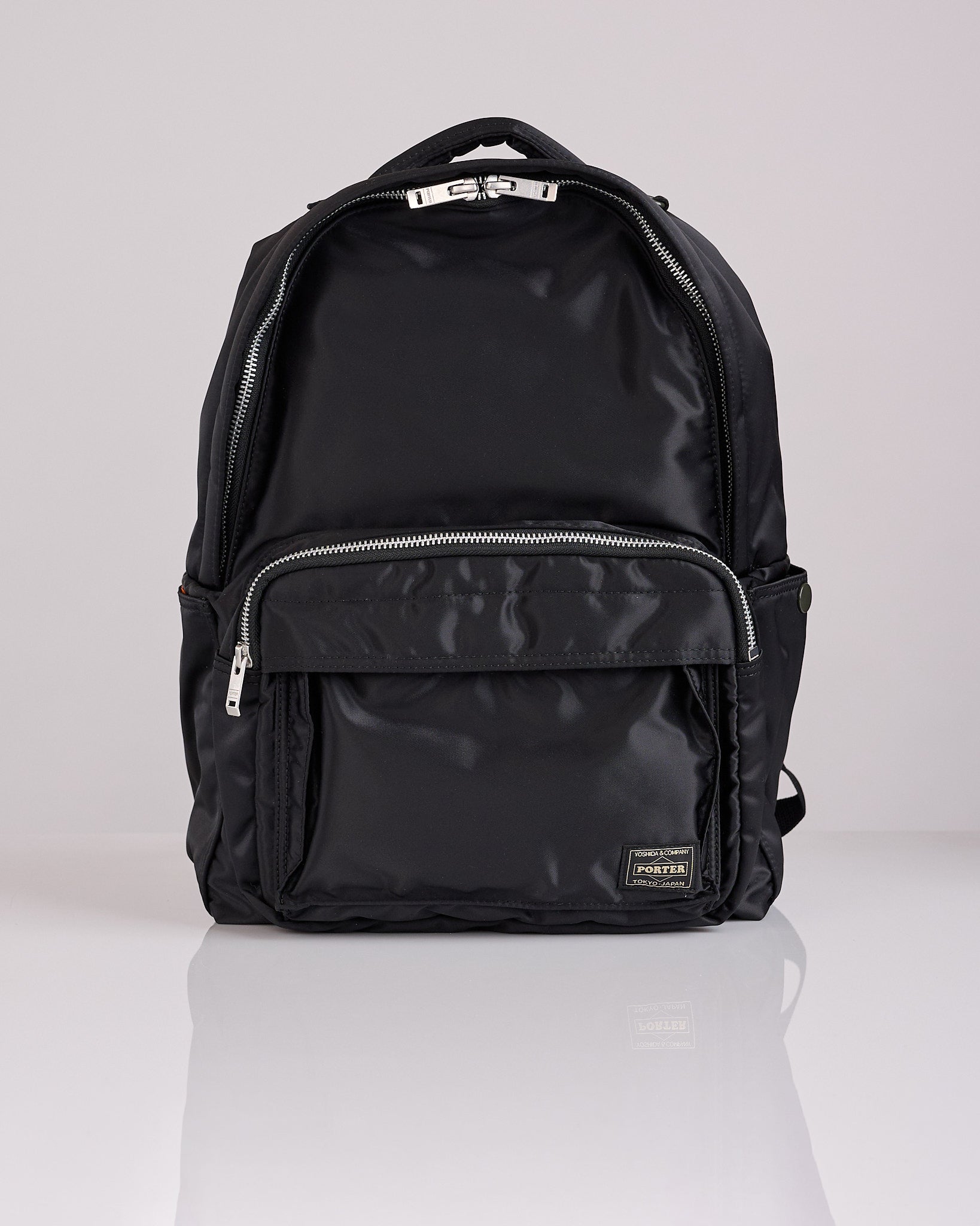 Porter Tanker Zip Front Pocket Daypack Black – LESS 17