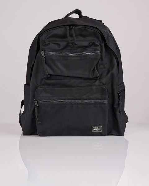 Porter Unit Dual Front Pocket Daypack Black – LESS 17
