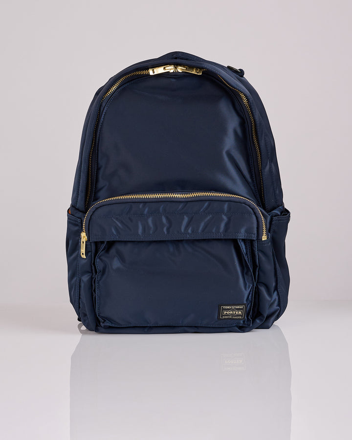 Porter Tanker Zip Front Pocket Daypack Iron Blue
