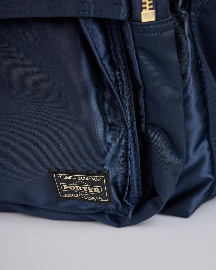 Porter Tanker Zip Front Pocket Daypack Iron Blue