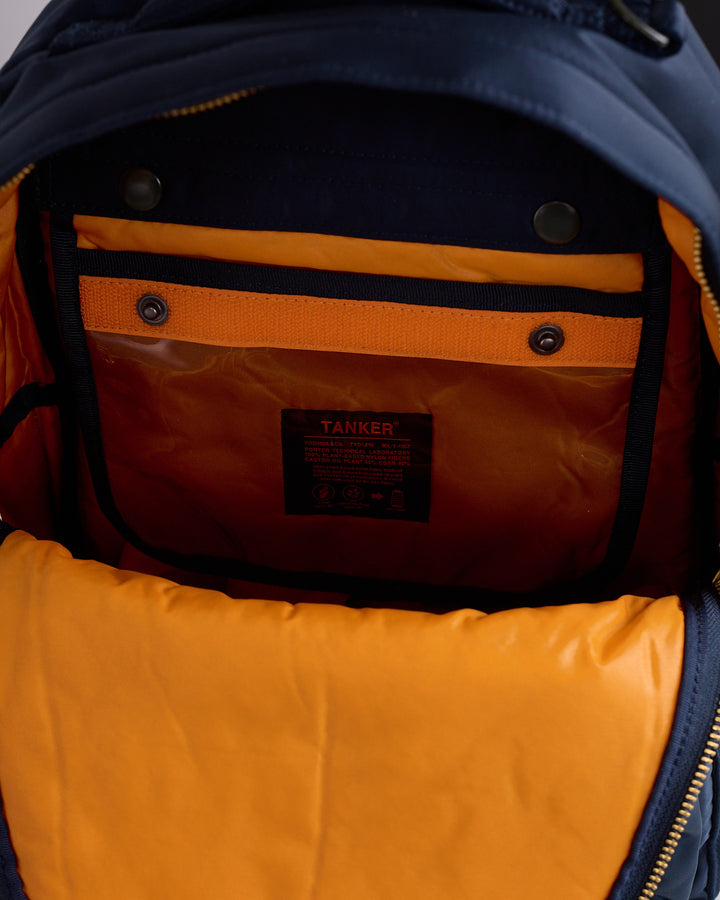 Porter Tanker Zip Front Pocket Daypack Iron Blue