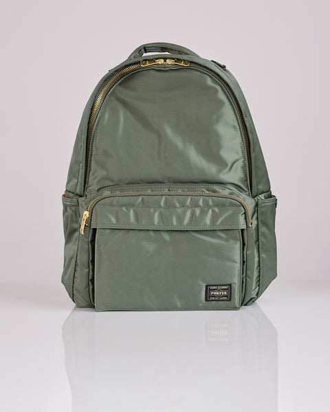 Porter Tanker Zip Front Pocket Daypack Sage Green – LESS 17