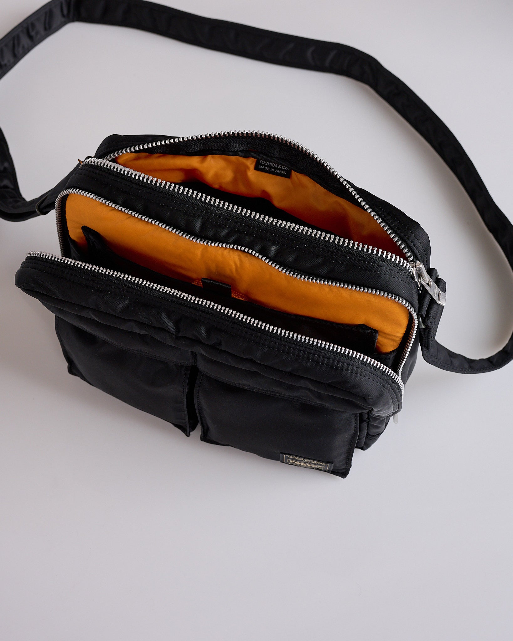 Porter Tanker Zip Sling Bag Black – LESS 17