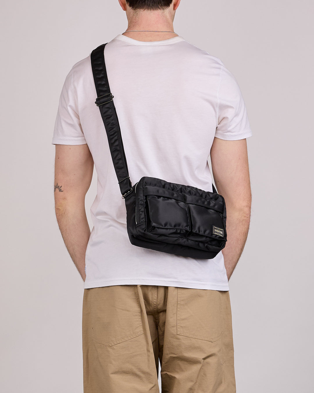 Porter Tanker Zip Sling Bag Black