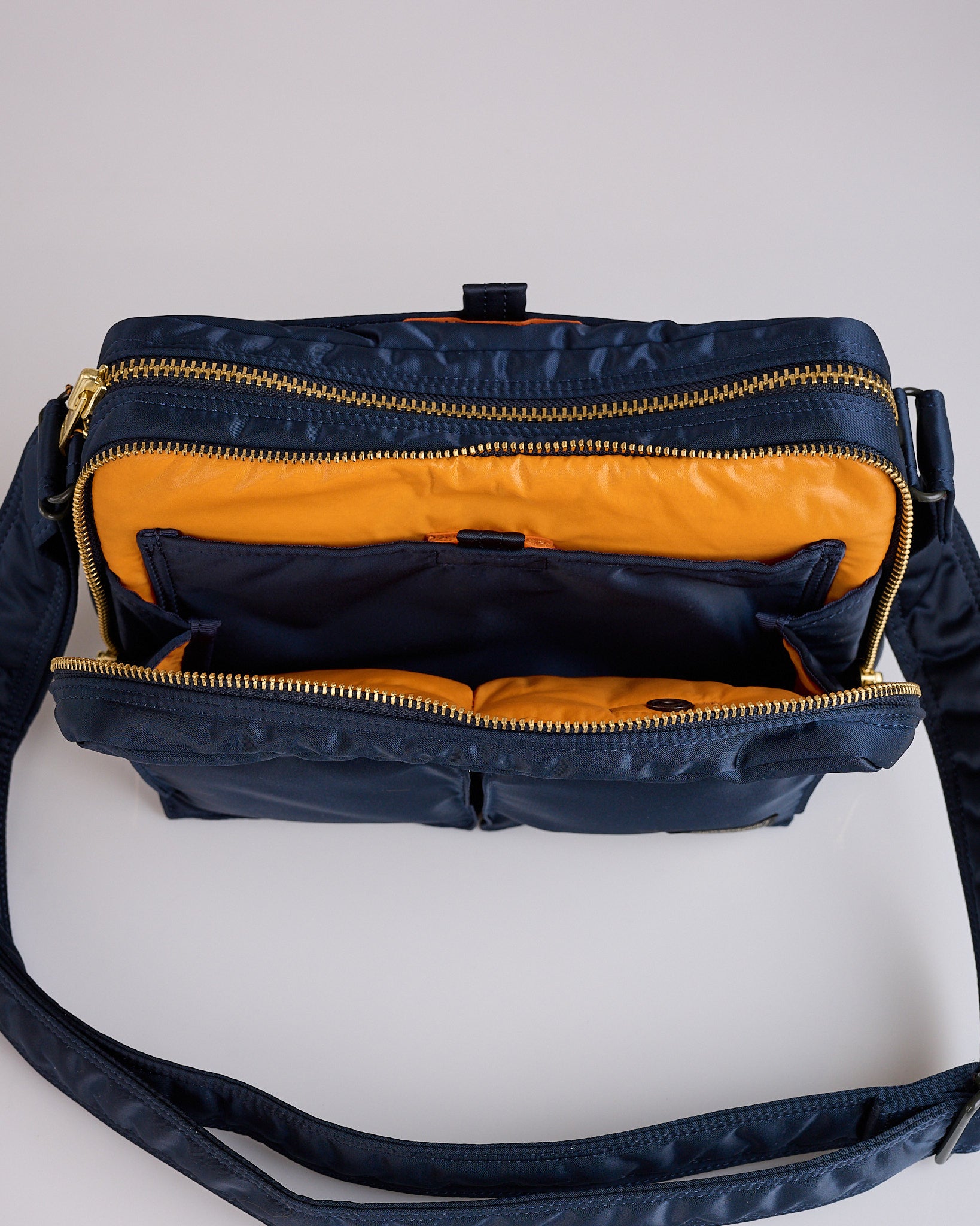 Porter Tanker Zip Sling Bag Iron Blue – LESS 17