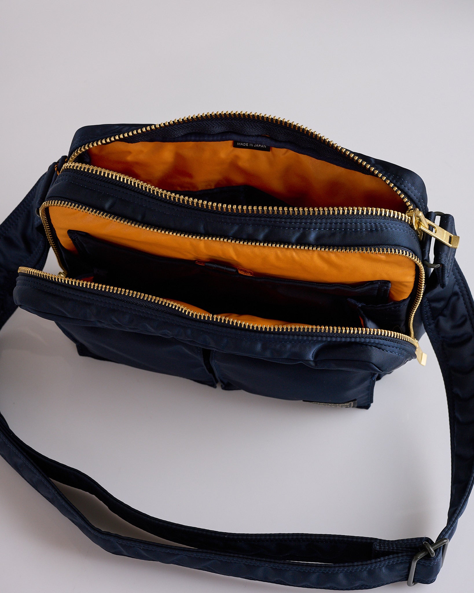 Porter Tanker Zip Sling Bag Iron Blue – LESS 17