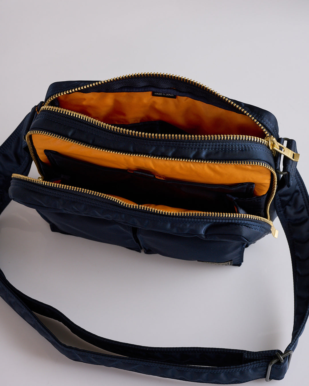 Porter Tanker Zip Sling Bag Iron Blue