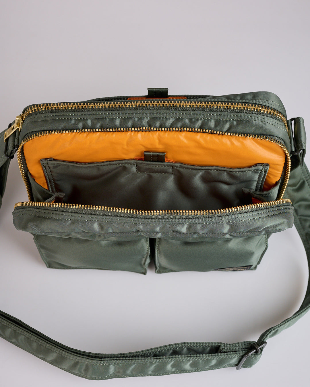Porter Tanker Zip Sling Bag Sage Green