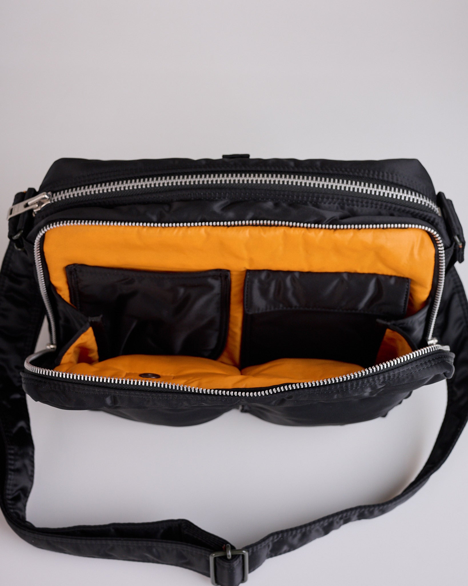 Porter Tanker Zip Sling Bag (L) Black – LESS 17