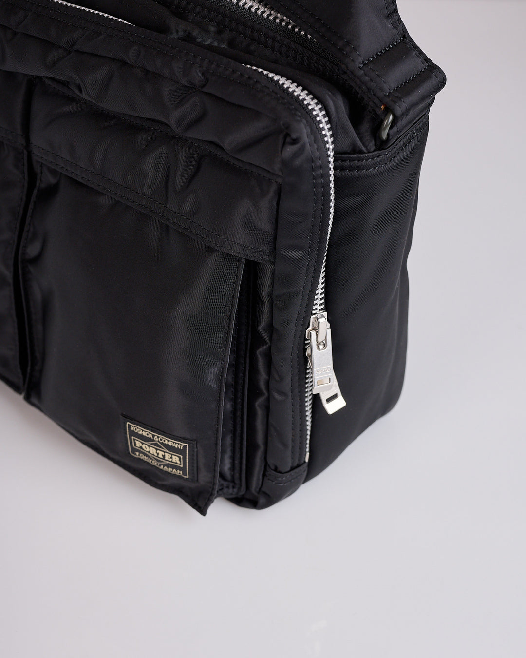 Porter Tanker Zip Sling Bag (L) Black