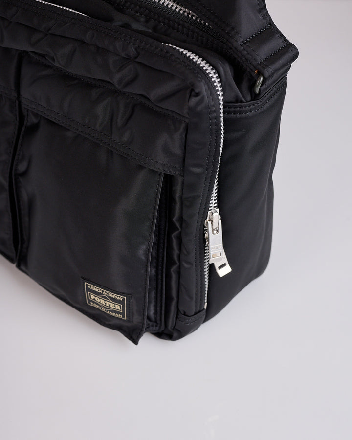 Porter Tanker Zip Sling Bag (L) Black