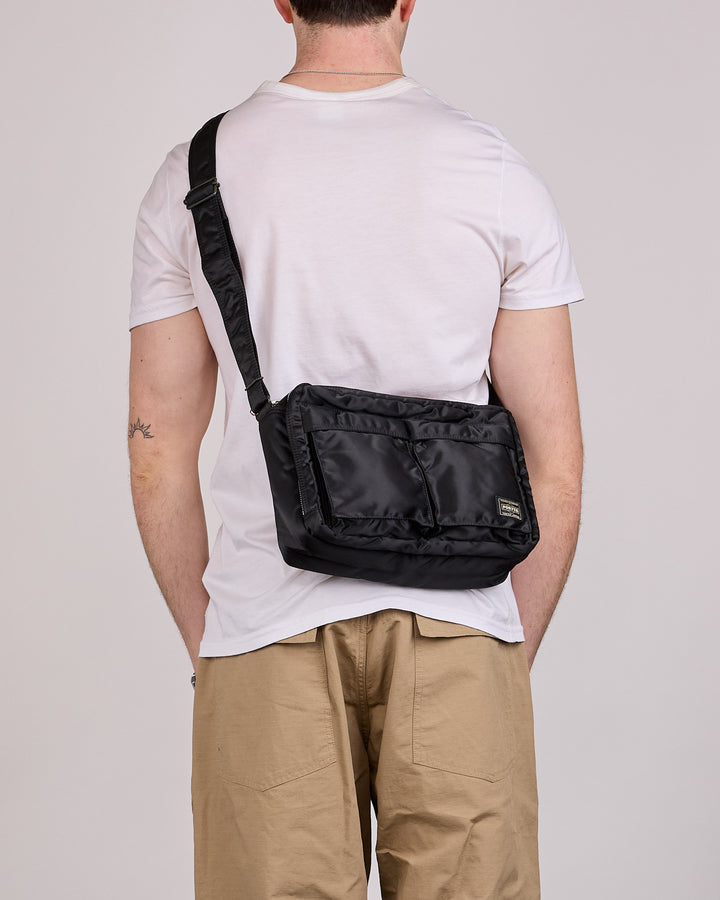 Porter Tanker Zip Sling Bag (L) Black
