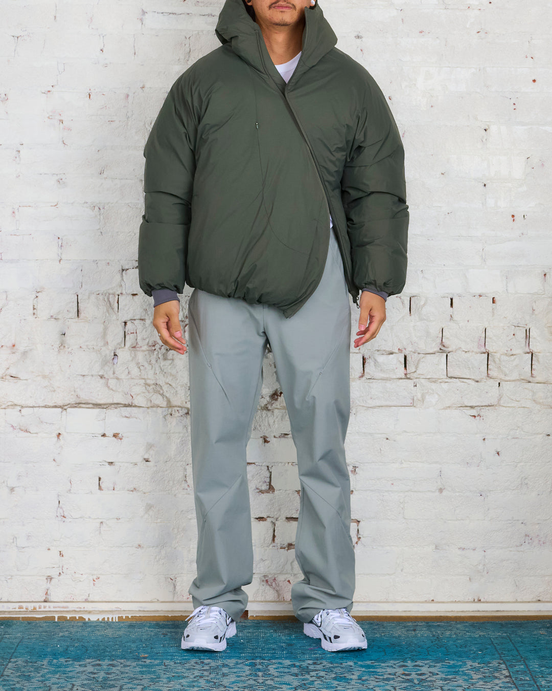 POST ARCHIVE FACTION (PAF) 5.1 Down Center Jacket Olive Green – LESS 17