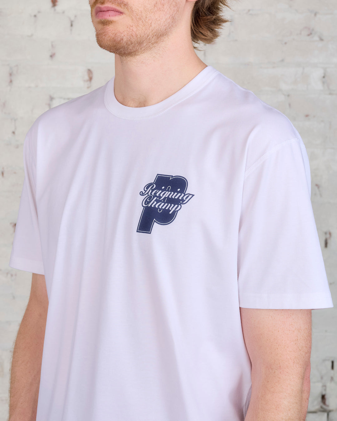 Reigning Champ x Prince Copper Jersey T-Shirt White/Navy