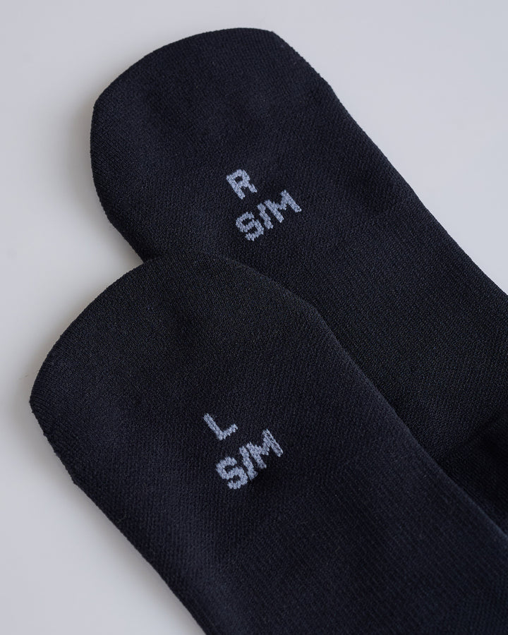 Reigning Champ Knit Tab Crew Sock Black