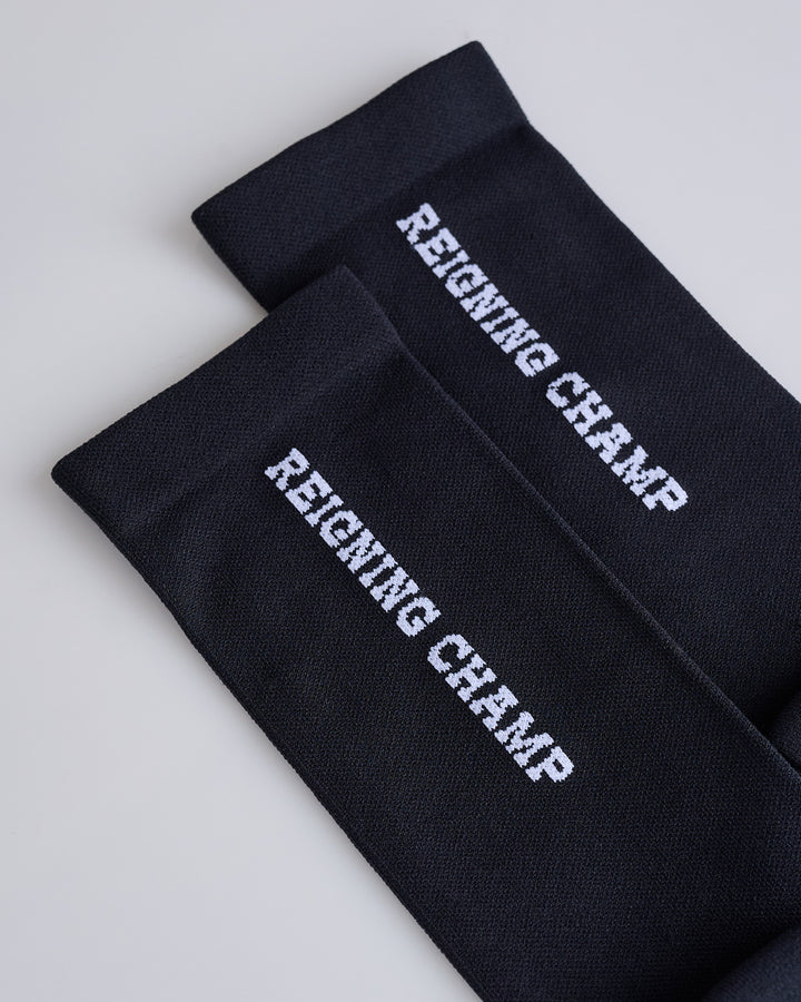 Reigning Champ 3-Pack Knit Tab Speed Sock Black