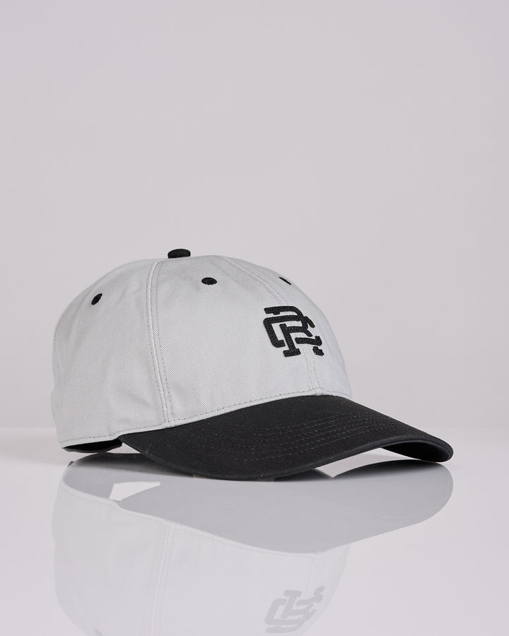 Reigning Champ Colourblock Monogram Strapback Cap Concrete-Black