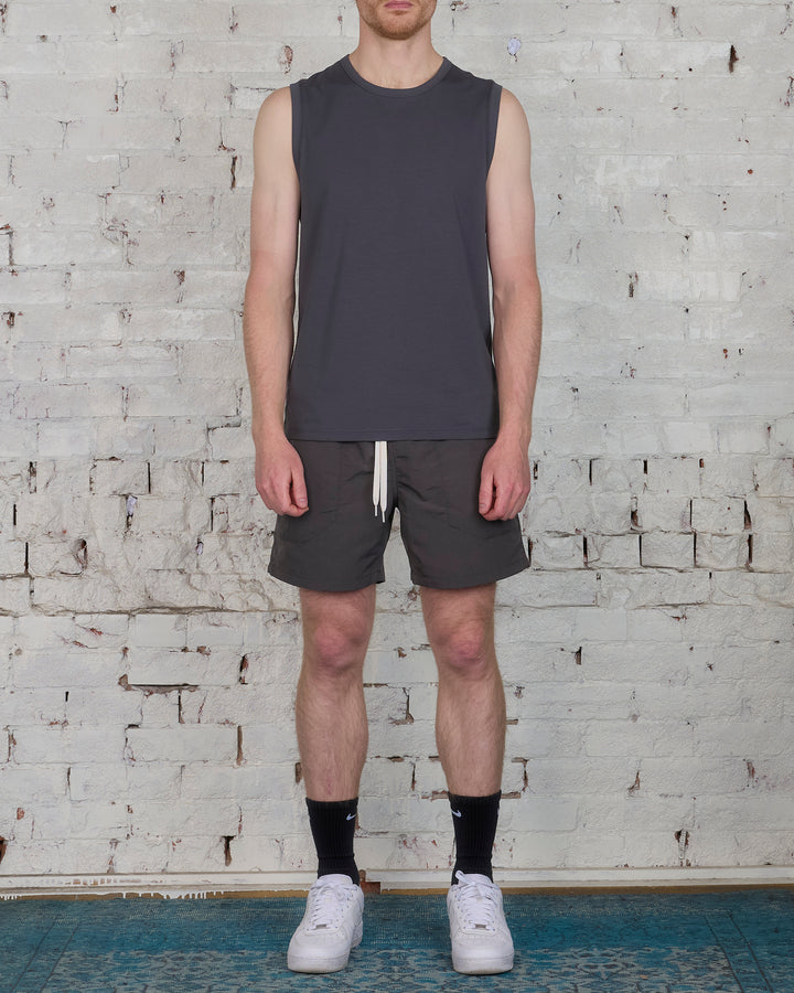 Reigning Champ Copper Jersey Sleeveless T-Shirt Charcoal