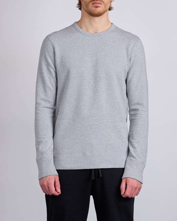 Reigning Champ Core Midweight Terry Slim Crewneck Heather Grey