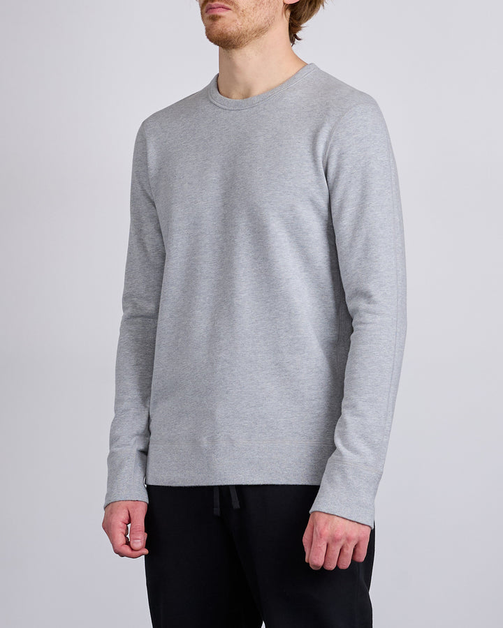 Reigning Champ Core Midweight Terry Slim Crewneck Heather Grey