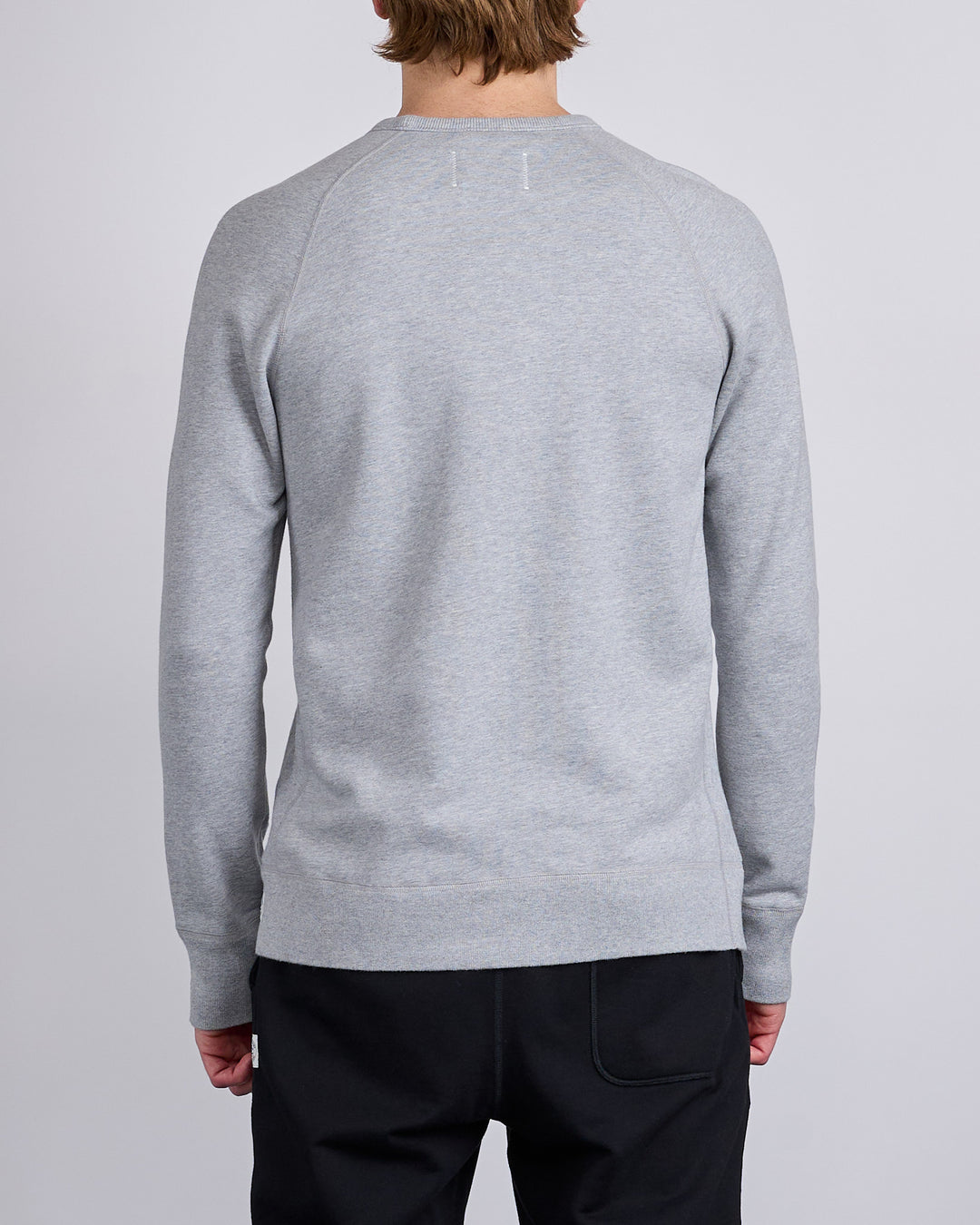 Reigning Champ Core Midweight Terry Slim Crewneck Heather Grey