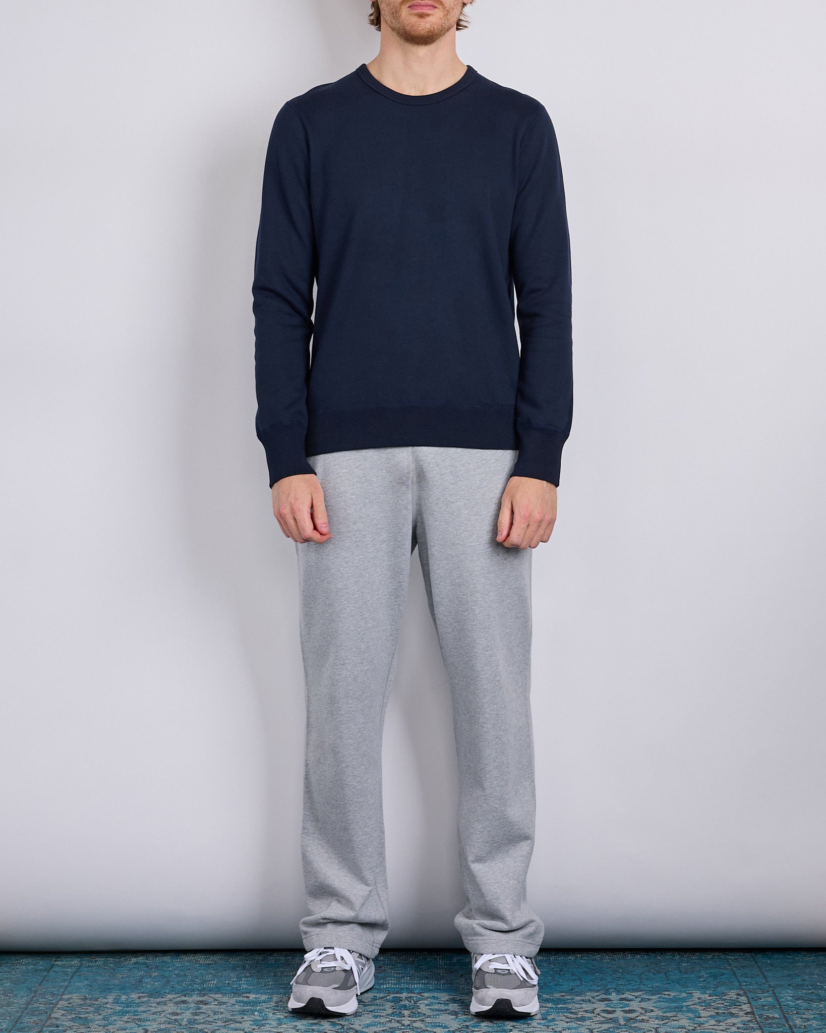 Reigning Champ Core Midweight Terry Slim Crewneck Navy – LESS 17